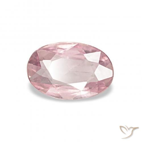 Saphir Rose clair naturelle ovale, 0.42 ct, VVS