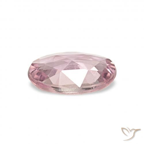 Saphir Rose clair naturelle ovale, 0.42 ct, VVS