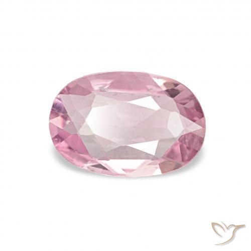Saphir Rose clair naturelle ovale, 0.43 ct, VVS