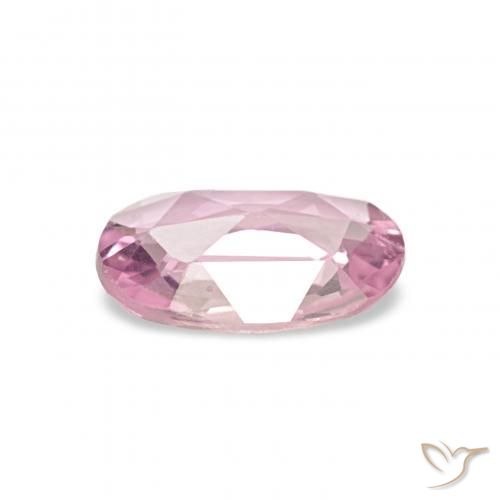 Saphir Rose clair naturelle ovale, 0.43 ct, VVS