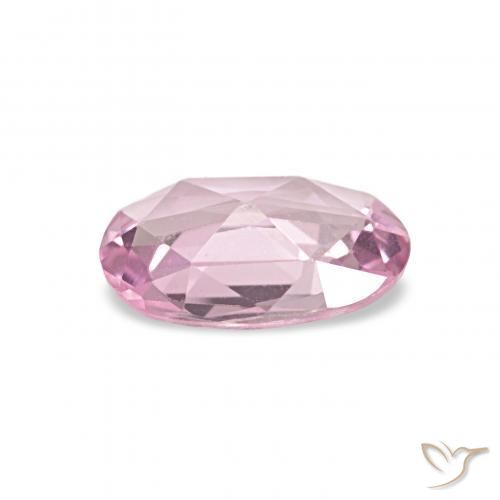 Saphir Rose bubblegum naturelle ovale, 0.48 ct, VVS