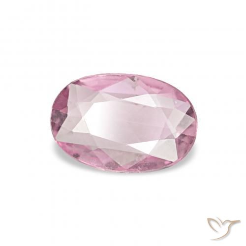 Saphir Rose clair naturelle ovale, 0.33 ct, VVS