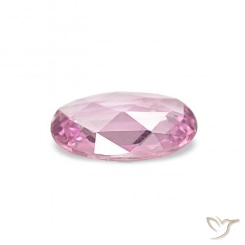 Saphir Rose clair naturelle ovale, 0.33 ct, VVS