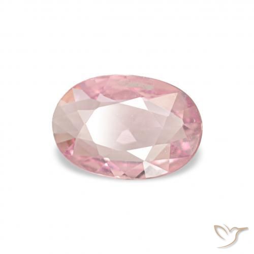 Saphir Rose naturelle ovale, 0.38 ct, VVS