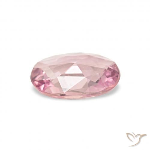 Saphir Rose naturelle ovale, 0.38 ct, VVS