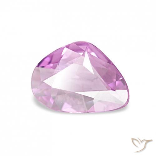 Saphir Violet Rosâtre naturelle Fantaisie, 0.49 ct, VVS