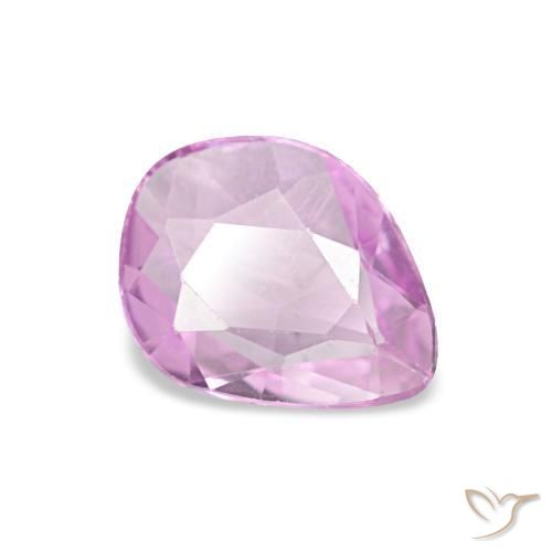 Saphir Pourpre violet rosâtre léger naturelle Fantaisie, 0.59 ct, VVS
