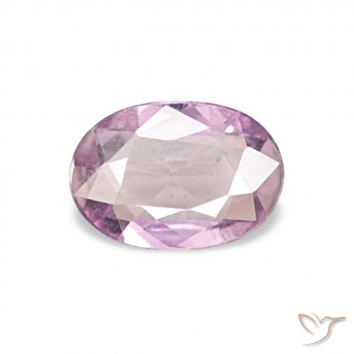 Saphir Lavande naturelle ovale, 0.42 ct, VS