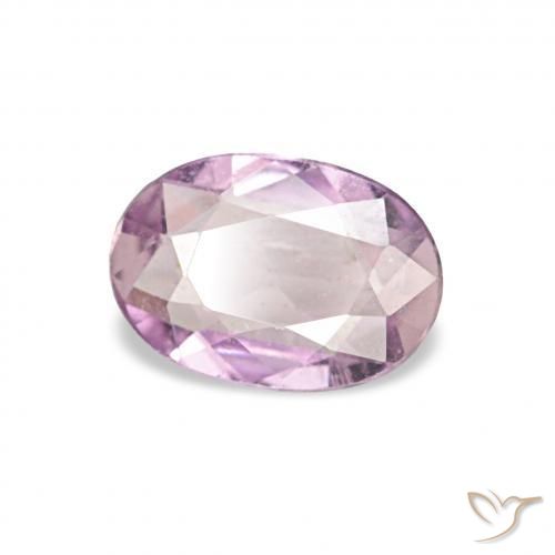 Saphir Lavande naturelle ovale, 0.42 ct, VS