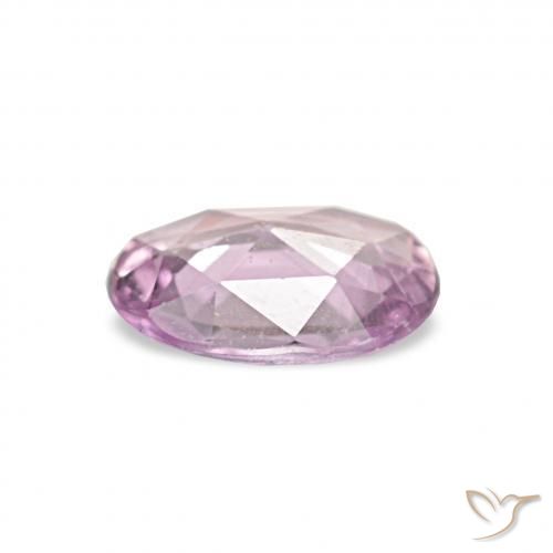 Saphir Lavande naturelle ovale, 0.42 ct, VS