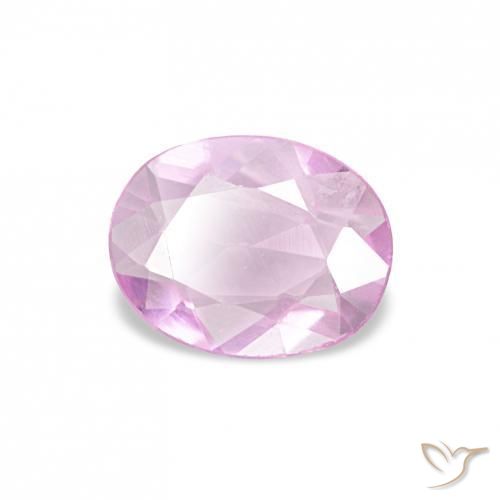 Saphir Pourpre moyen naturelle ovale, 0.43 ct, VVS-VS