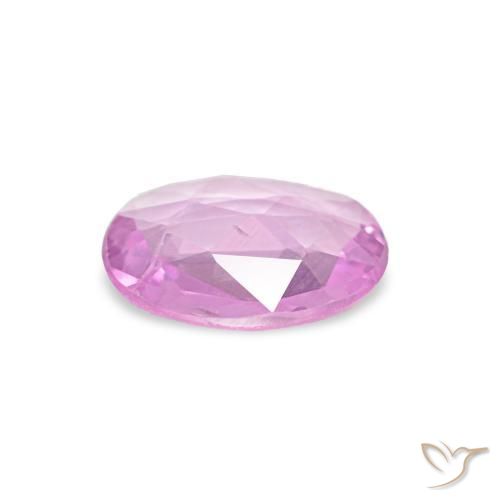 Saphir Pourpre moyen naturelle ovale, 0.43 ct, VVS-VS