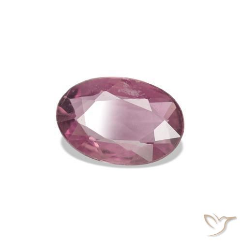 Saphir Violet rougeâtre naturelle ovale, 0.38 ct, VVS-VS