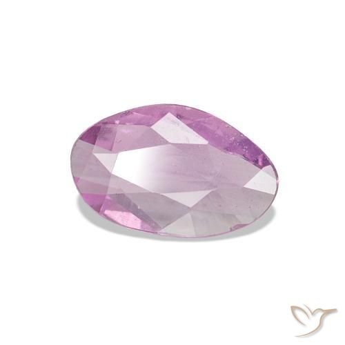 Saphir Violet Rosâtre naturelle Fantaisie, 0.48 ct, VS