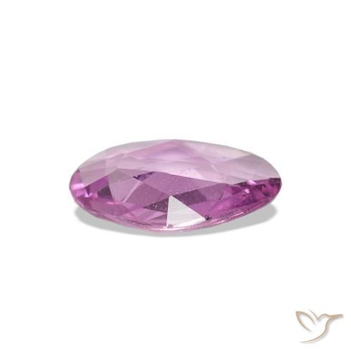 Saphir Violet Rosâtre naturelle Fantaisie, 0.48 ct, VS