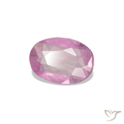 Saphir Magenta léger naturelle ovale, 0.39 ct, VS