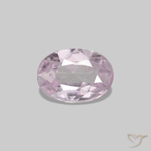 Saphir Rose lavande très clair naturelle ovale, 0.41 ct, VS
