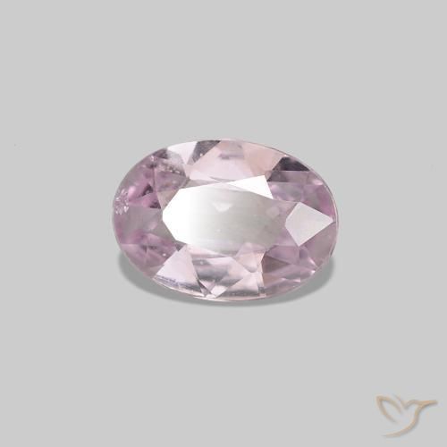Saphir Rose lavande très clair naturelle ovale, 0.41 ct, VS