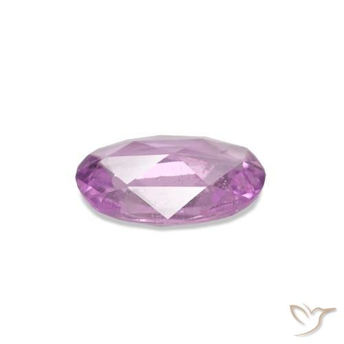 Saphir Violet clair naturelle ovale, 0.34 ct, VS
