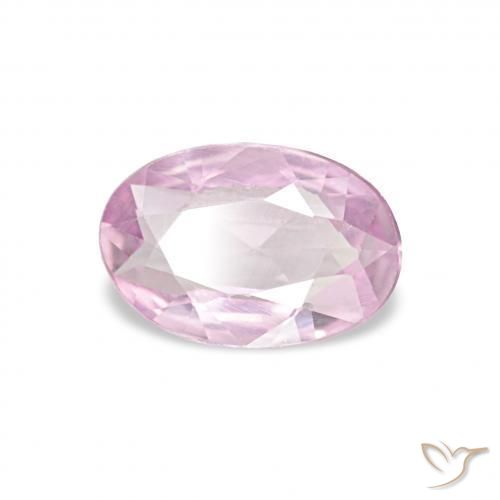Saphir Rose moyen naturelle ovale, 0.41 ct, VVS
