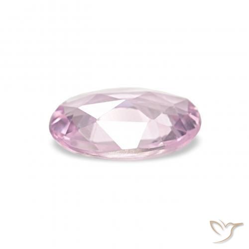 Saphir Rose moyen naturelle ovale, 0.41 ct, VVS