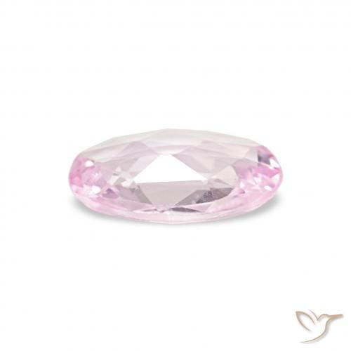 Saphir Rose bubblegum naturelle ovale, 0.34 ct, VVS