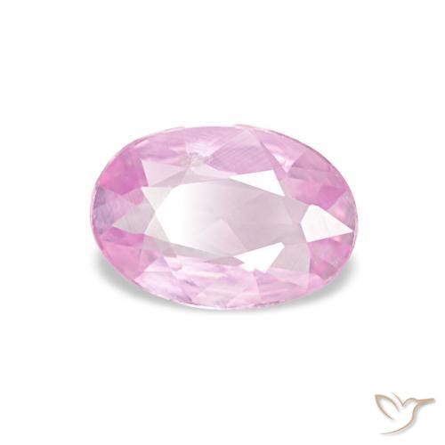 Saphir Pourpre violet rosâtre naturelle ovale, 0.40 ct, VVS