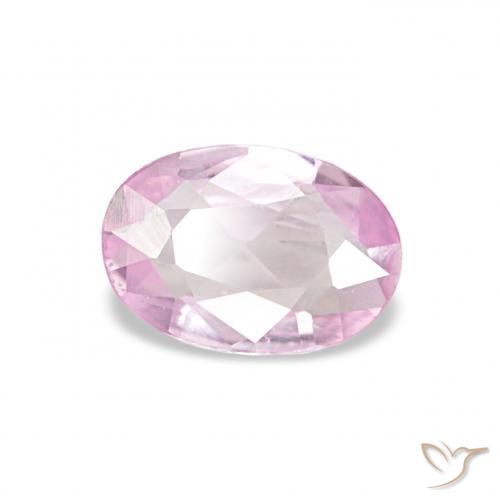 Saphir Rose moyen naturelle ovale, 0.42 ct, VS
