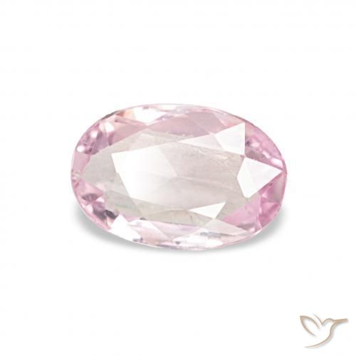 Saphir Rose très clair naturelle ovale, 0.38 ct, VS