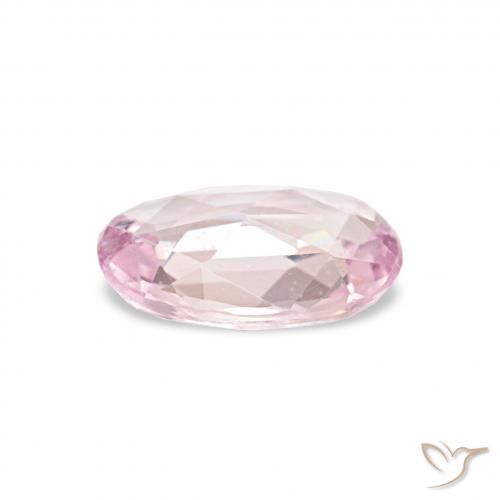 Saphir Rose très clair naturelle ovale, 0.38 ct, VS