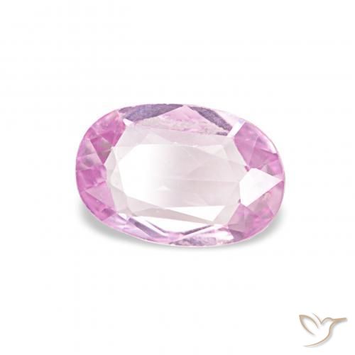 Saphir Rose moyen naturelle ovale, 0.41 ct, VS