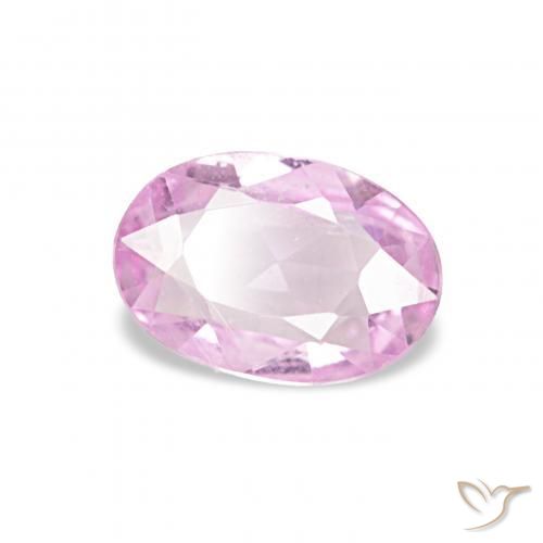 Saphir Rose très clair naturelle ovale, 0.40 ct, VS