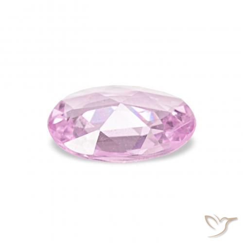 Saphir Rose très clair naturelle ovale, 0.40 ct, VS