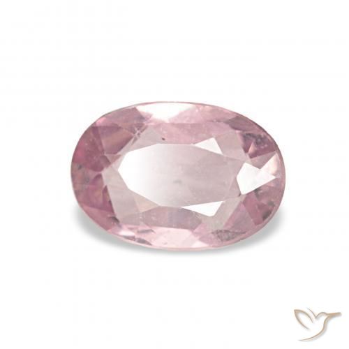 Saphir Rose moyen naturelle ovale, 0.57 ct, VS