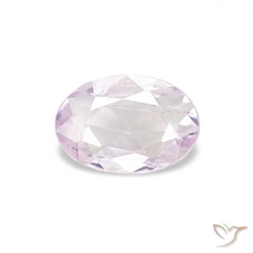 Saphir Pourpre rosâtre très clair naturelle ovale, 0.36 ct, VS