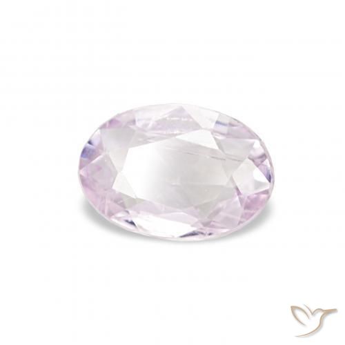 Saphir Pourpre rosâtre très clair naturelle ovale, 0.36 ct, VS