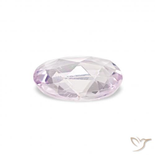 Saphir Pourpre rosâtre très clair naturelle ovale, 0.36 ct, VS