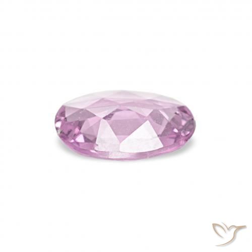 Saphir Rose pourpre royal très clair naturelle ovale, 0.32 ct, VVS-VS