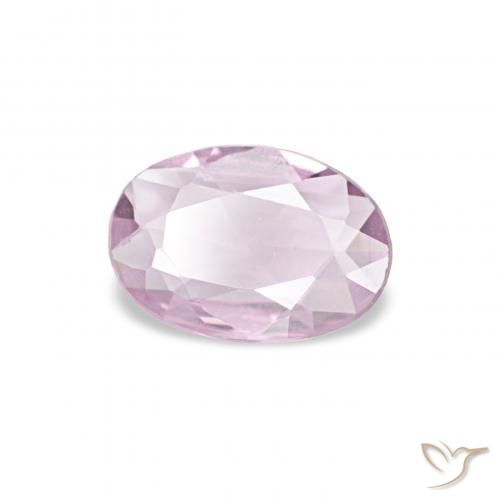 Saphir Rose clair naturelle ovale, 0.28 ct, VVS-VS