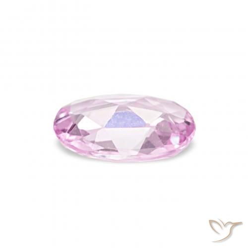 Saphir Pourpre moyen naturelle ovale, 0.33 ct, VVS-VS