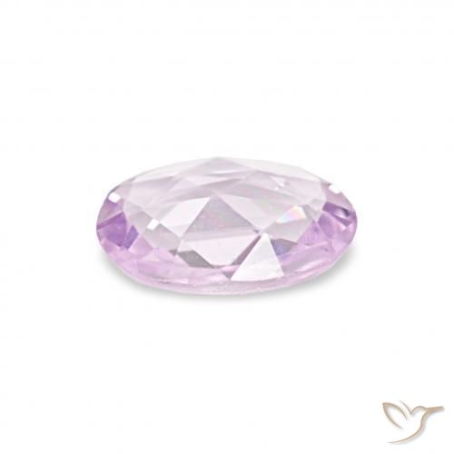 Saphir Pourpre très clair naturelle ovale, 0.36 ct, VVS-VS