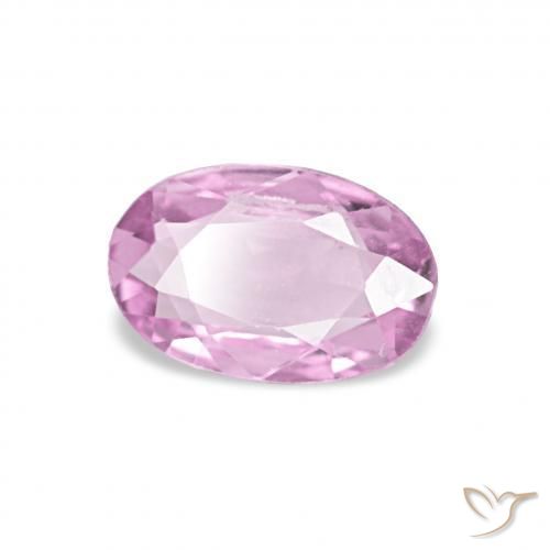 Saphir Violet clair naturelle ovale, 0.39 ct, VVS-VS