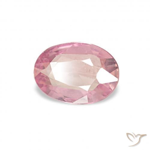 Saphir Rose clair naturelle ovale, 0.34 ct, VVS-VS