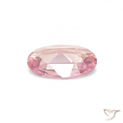 Saphir Rose clair naturelle ovale, 0.34 ct, VVS-VS