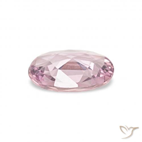 Saphir Rose clair naturelle ovale, 0.40 ct, VVS-VS