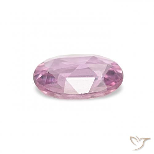 Saphir Pourpre-rose naturelle ovale, 0.39 ct, VVS-VS