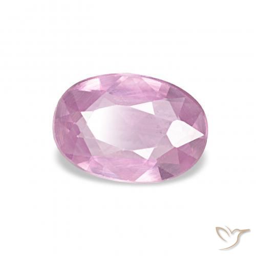 Saphir Violet clair naturelle ovale, 0.52 ct, VS