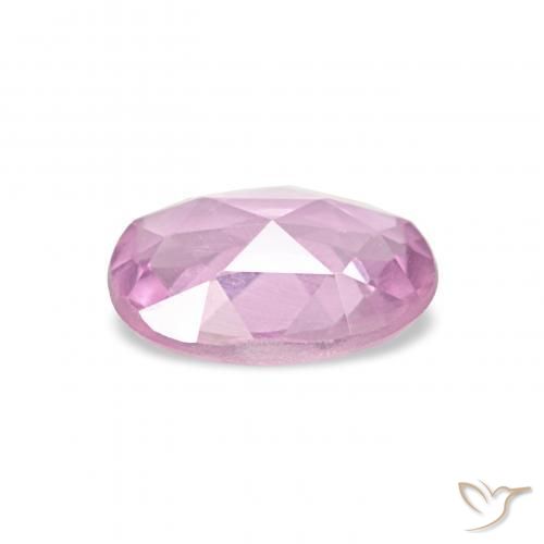 Saphir Violet clair naturelle ovale, 0.52 ct, VS