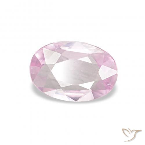Saphir Rose clair naturelle ovale, 0.40 ct, VVS-VS