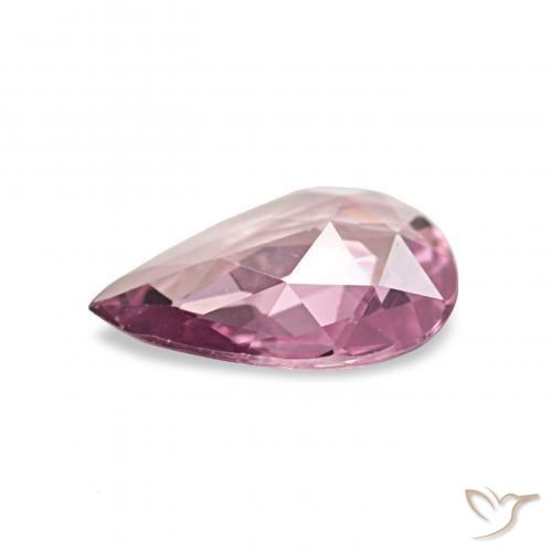 Saphir Rose bubblegum naturelle En forme de poire, 0.46 ct, VVS-VS